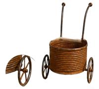 ComfyHarbor Stand Plantes pour robuste Roulettes pour Balcon Stand Plantes | Métal pour robuste résistant, supporte les éléments, structure solide, usage extérieur pour durable, finition vintage