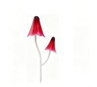 ComfyHarbor Statuette champignon en fer, décoration de jardin rustique, pour cour, terrasse, pelouse, extérieur, panneau en métal pour sculpture, avec insert de sol stable, décoration résistante aux