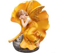 ComfyHarbor Statuette Fée Résine Feuille Ginkgo pour déco Maison Statuette