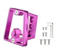 ComfyHarbor Support de rack avant en aluminium à 3 trous, pour vélo pliant, alliage 6061 pour support à dégagement rapide, avec vis M5/M6, accessoire d'étagère de vélo haute charge, noir (violet)