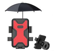 ComfyHarbor Support de téléphone pour moto, support de navigation rotatif, avec parapluie imperméable, pare-soleil robuste, ABS + PC, pour une visibilité sûre (poignée)