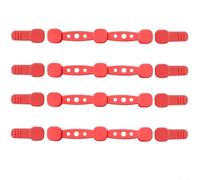 ComfyHarbor Support magnétique pour friteuse à air comprimé avec clips en silicone résistants à la chaleur pour papier sulfurisé (rouge)
