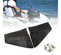 ComfyHarbor Système de stabilisateur hydrofoil pour moteur hors-bord de qualité marine, pour bateaux de 4 à 50 CV, avec matériel de montage en acier inoxydable, noir