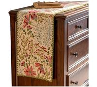 ComfyHarbor Table florale rustique pour chemin, nappe de ferme pastorale, avec coquillage, pour bordure de bord, décoration de salle à manger en polyester de qualité supérieure, pour tables basses