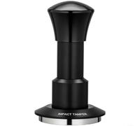 ComfyHarbor Tamper à expresso à rebond automatique en acier inoxydable 304 avec pression prédéfinie pour des sols uniformes, prise en main confortable, convient aux tailles de paniers de 51 mm, 53 mm