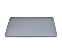 ComfyHarbor Tapis de protection en silicone pour machine à laver et sèche-linge, tapis antidérapant avec fonction de rangement, facile à nettoyer, pour surface, 60 x 60 x 1,7 cm, gris (gris)