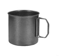 ComfyHarbor Tasse pliable vintage en acier inoxydable 304 avec finition flocon de neige gris pour camping, voyage, café et eau, tasse portable compacte en plusieurs capacités de 200 ml à 1200 ml (12