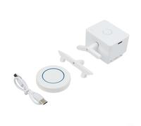 ComfyHarbor Télécommande sans fil, interrupteur robot, dispositif d'arrêt automatique de la lumière avec portée de 30 m, aucun câblage nécessaire, bouton poussoir ABS pour éclairage de la maison
