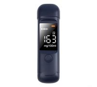 ComfyHarbor Testeur d'alcool portable sans contact avec écran numérique LCD, batterie rechargeable intégrée et voyants LED, analyse rapide de la respiration en moins de 5 secondes (bleu)