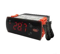 ComfyHarbor Thermostat 251C pour vitrine de réfrigérateur avec plage de contrôle de température de 50 à 90 °C et courant nominal 30 A pour le refroidissement et le chauffage