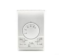 ComfyHarbor Thermostat rotatif mécanique pour unité centrale de climatisation, 220 V pour interrupteur de commande CVC avec mode fil simple/double, type 86, blanc