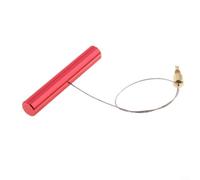 ComfyHarbor Tige de valve de pneu avec extracteur de noyau de valve, guide d'installation de tube intérieur en métal pour réparation de roue de voiture, moto, rouge/bleu, filetage M5 x 0,7, 8,9 cm