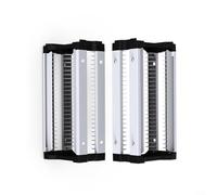 ComfyHarbor Tour de rangement pour jeux vidéo pour 46 disques avec support de contrôleur, étagère compacte en ABS blanc pour salle de jeux, chambre à coucher ou salon, étagère peu encombrante (double