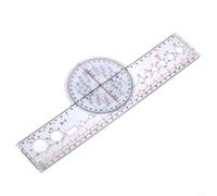 ComfyHarbor Traceur rotatif X-8/X-7 pour navigation aérienne, ordinateur E6B en plastique transparent avec échelles de distance et de direction pour pilotes et étudiants, 31,5 x 11,7 cm (X-7)