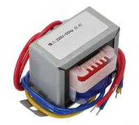 ComfyHarbor Transformateur de puissance EI48, 10 W AC 220 V à 15 V-0-15 V/18 V-0-18 V, convertisseur abaisseur de bobine de cuivre complet avec noyaux ignifuges pour équipements électriques