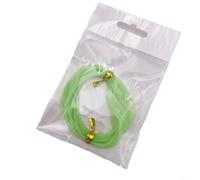 ComfyHarbor Tube de pêche lumineux de 2 m, tube de gel de silice phosphorescent pour bas de ligne de pêche de nuit, protection de ligne lumineuse de 1 mm x 2 mm (rose/vert)