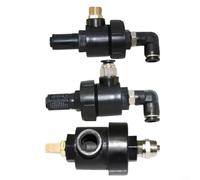 ComfyHarbor Vanne coudée d'échappement rapide pour cylindre de changeur de pneu, accessoire de valve de décharge unidirectionnelle pour libération de broyeur de perles, outil de réparation de pneu
