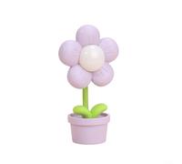 ComfyHarbor Veilleuse LED en forme de petite fleur, lampe de bureau pour protection des yeux, avec lueur douce, décoration minimaliste en silicone, pour chambre à coucher, bureau, interrupteur manuel