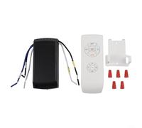 ComfyHarbor Ventilateur de plafond et kit de télécommande, récepteur RF sans fil avec 4 vitesses, 4 minuteries, variateur LED, fonction muet pour 98 % des ventilateurs de plafond, installation facile