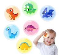 Comfytemp 6 Pièces Poches de Glace pour Enfants, Gel Non Toxique, 8 x 8 cm, Format Mignon Dinosaure, Compresses Froides et Chaudes pour Faire Baisser la Fièvre, les Piqûres d'Insectes, Réutilisables