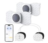 Comfytemp Appareil TENS Sans Fil, avec Deux Sets, Jusqu'à 30 Modes of Operation , Rechargeable Portable avec Contrôle APP pour le Bas du Dos, les Épaules et le Dos