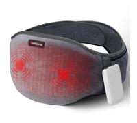 Comfytemp Ceinture Chauffante Lombaire, Coussin Chauffant Pour Dos Sans Fil Avec 3 Modes de Massage et 3 Niveaux de Chauffage, pour Soulager des Douleurs Lombaires, Abdominales, Jambes