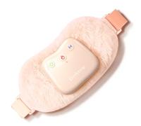 Comfytemp Douce Ceinture Chauffante Regle Portable pour Menstruel Sans Fil | Ceinture Abdominale Peluche à Infrarouge Lointain avec Massage, 3 Chaleurs, 3 Vibrations, 3 Intensités, Pour Femme, Fille
