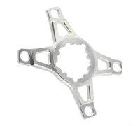 Comgooldool Adaptateur de plateau léger en aluminium 6061 à 3 boulons à montage direct sur 4 boulons 110BCD Spider pour pédalier de cyclisme Argenté usiné CNC 40 g (argent)