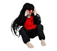 Comgooldool Animatronic Accessoire Halloween 29 cm | Pleurs activés par le son, gémissements tremblants, capteur de bruit sensible, piles AA requises, pour une effrayer