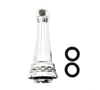 Comgooldool Barre d'équilibre de moulinet de pêche en alliage d'aluminium 47 mm pour Shimano-Stradic Nasci-Stella Vanford-CI4 Série 2000-5000, arbre de bobine double couleur CNC avec 2 anneaux gris