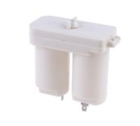 Comgooldool Boîte de 10 piles en plastique pour chauffe-eau à gaz, cellule D 3 V, accessoire de rechange compatible avec 2 piles D, construction ABS blanche, 8 x 9 cm