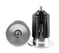 Comgooldool Bouchons d'extrémité de guidon de vélo en alliage d'aluminium pour barres de VTT de 22 à 24 mm, extrémités de barre de verrouillage légères avec ajustement sûr, faciles à installer, noir