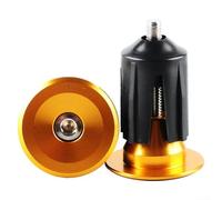 Comgooldool Bouchons d'extrémité de guidon de vélo en alliage d'aluminium pour barres de VTT de 22 à 24 mm, extrémités de barre de verrouillage légères avec ajustement sûr, faciles à installer, noir