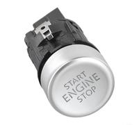 Comgooldool Bouton de démarrage et d'arrêt du moteur pour VW-Golf 7 MK7 2013-2021, bouton poussoir de allumage de rechange avec OEM 5G1959839B 5G1959839, contrôle intérieur noir et argenté