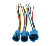 Comgooldool Bouton poussoir en métal, rallonge d'interrupteur, avec borne de fil, câble de 15 cm, broches plaquées argent, pour boutons nouveaux et anciens à 5 broches, compatible avec ouverture de 16