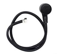 Comgooldool Buse de shampooing portable noire avec tuyau de 1 m, pommeau de douche haute pression économiseur d'eau pour la maison, la salle de bain, la cuisine et le salon de coiffure, accessoires de
