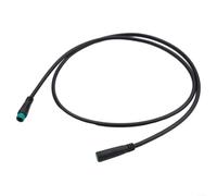Comgooldool Câble d'extension pour écran de vélo électrique Bafang et contrôleurs KT, étanche 5 broches mâle vers femelle, cordon noir de 80 cm pour mise à niveau d'écran de moteur de vélo électrique