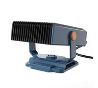 Comgooldool Chauffage soufflant portable 12 V 150 W avec rotation à 360° pour désembuer rapidement le pare-brise et réchauffer la cabine par temps froid Bleu marine Compact