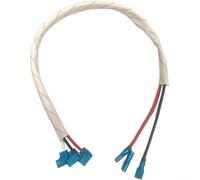 Comgooldool Connecteur de compresseur d'air en cuivre pur - Design ignifuge pour Midea - Pour systèmes de refroidissement Haier - 1 à 5 pour HP 44 cm - Plastique dur blanc pour port (2-3 CV)