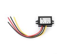 Comgooldool Convertisseur de tension 18 V 36 V CC vers 12 V DC 5 A 60 W Transformateur abaisseur pour automobile et environnements humides Boîtier ABS noir avec électronique encapsulée