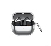 Comgooldool Coque en silicone noir transparent pour Samsung Galaxy Buds 3 Pro et Buds 3, flexible pour casque TPU avec coque complète pour ion, facile à installer pour bouton et pour port