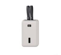 Comgooldool Coque en silicone pour batterie externe Anker Zolo 20 000 mAh - Couverture souple anti-rayures et chutes pour les voyages en plein air - Peau légère en gris