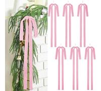 Comgooldool Décorations de Noël en velours avec nœud - 12 pièces - Rouge