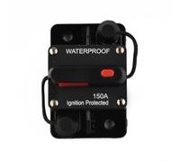 Comgooldool Disjoncteur à réinitialisation manuelle 30-300 A, 12 V-48 V CC étanche avec goujons M6 pour voiture, bateau, bateau, camion, camping-car, protection du système audio IP67, unité noire