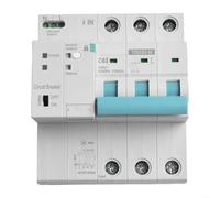 Comgooldool Disjoncteur intelligent WiFi pour Tuya Smart-Life 4 pôles 63 A avec compteur d'énergie, télécommande et surveillance par application de surcharge, court-circuit, protection contre les