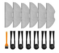Comgooldool Ensemble de brosses de nettoyage d'angle pour robot Xiaomi OV51 | Convient pour Xiaomi pour H40/OV51, comprend 6 brosses 6 serpillères, nettoyage des coins profonds, facile à installer
