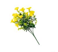 Comgooldool Eucalyptus artificiel pour bouquet de marguerites Violet Jaune