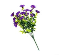 Comgooldool Eucalyptus artificiel pour bouquet de marguerites Violet Jaune
