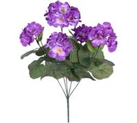 Comgooldool Fleurs de pommetier artificielles en soie, fausses fleurs réalistes pour décoration de mariage en plein air, rose vif, rouge, violet, jaune, blanc, 32 cm, arrangement de jardin durable