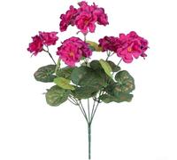 Comgooldool Fleurs de pommetier artificielles en soie, fausses fleurs réalistes pour décoration de mariage en plein air, rose vif, rouge, violet, jaune, blanc, 32 cm, arrangement de jardin durable